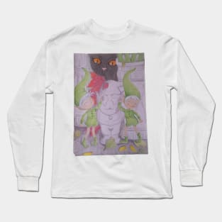 Gnome dancing Long Sleeve T-Shirt